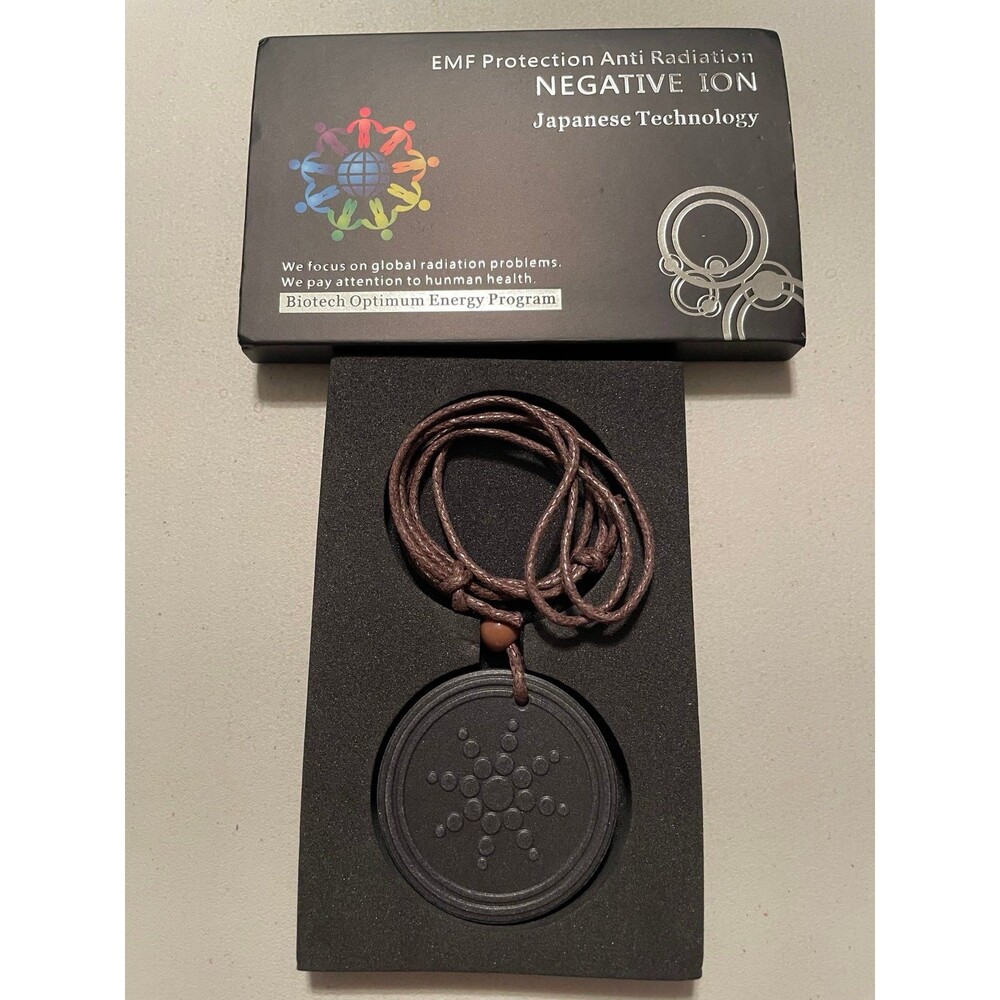 EMF Protection Anti Radiation Negative Ion Necklace Japanese Technology New
